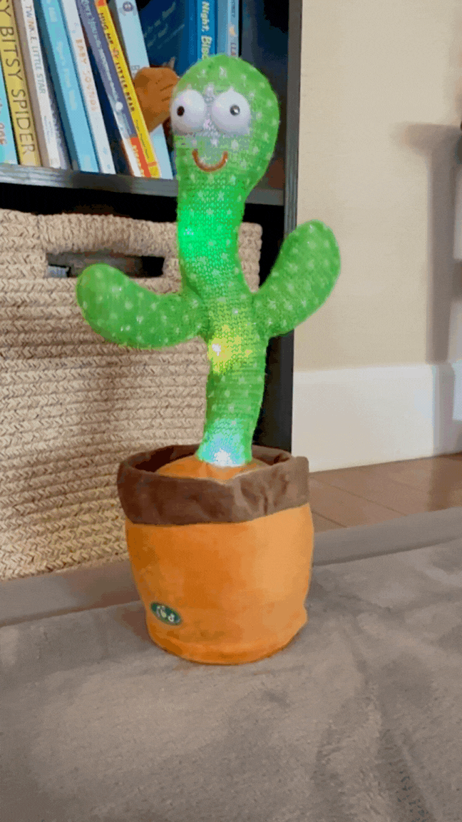 dancing cactus, dancing cactus toy, the original dancing cactus, talking cactus toy, singing cactus toy